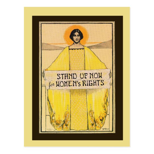 Vintage Art Women's Rights Postcard
