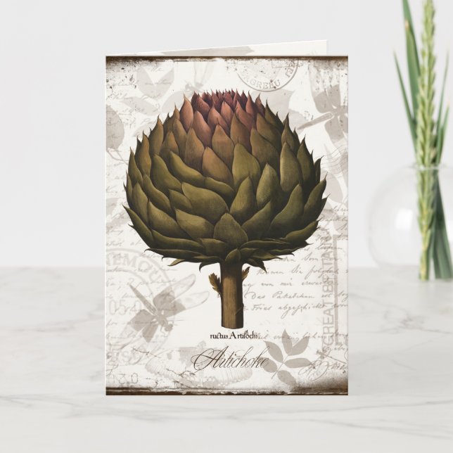Vintage Artichoke Card (Front)