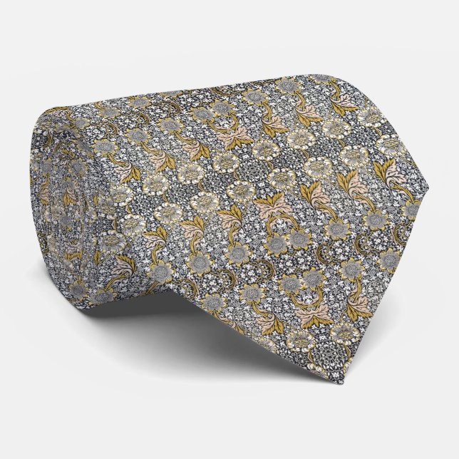 Vintage Artistic Floral Kennet Pattern - W. Morris Neck Tie (Rolled)