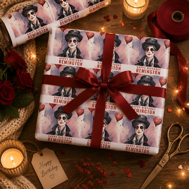 Vintage Artistic Gift Wrap Custom Name (Creator Uploaded)