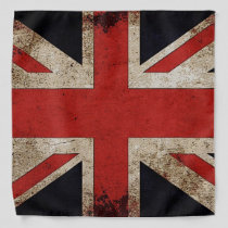 Vintage Artistic Grunge UK Flag Bandana