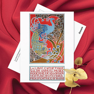 Vintage Artistic Society Peacock Combaz Postcard