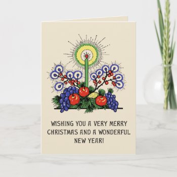Vintage Arts And Crafts Era Chrismtas Card by christmas1900 at Zazzle