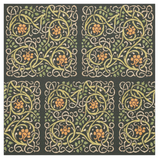 Vintage Arts and Crafts Floral Pattern Roycroft Fabric