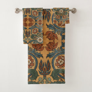 Vintage Arts & Crafts Craftsman, Mission Style  Bath Towel Set