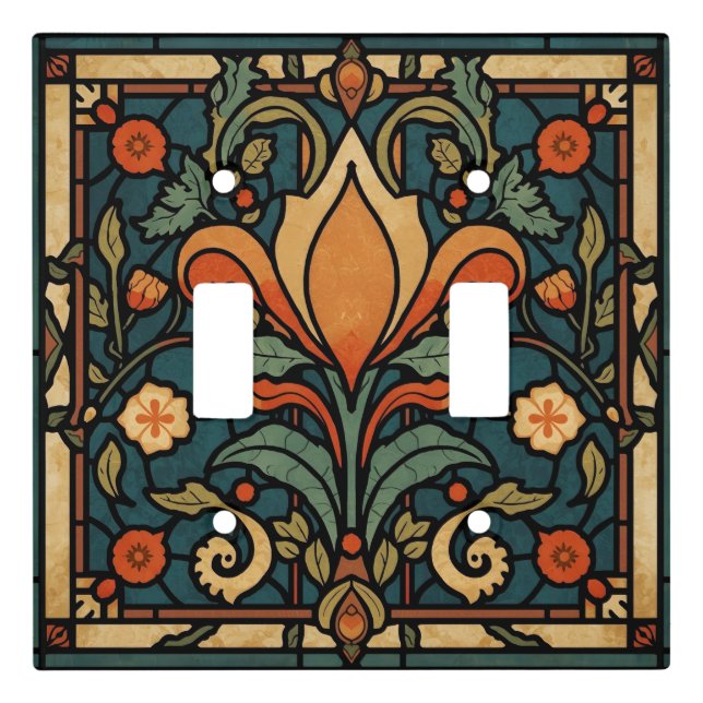 Vintage Arts & Crafts Craftsman, Mission Style  Light Switch Cover (Front)