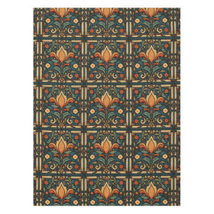 Vintage Arts & Crafts Craftsman, Mission Style Tablecloth