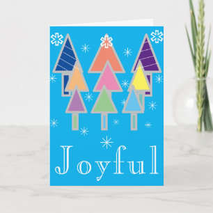 Vintage Artsy Christmas Personalized Cool Holiday Card