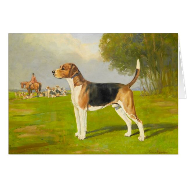 Vintage Artwork - Harrier Dog, Cards (Front Horizontal)