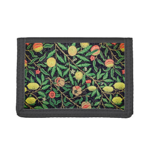 Vintage Artwork - Vibrant Fruit Pattern Tri-fold Wallet