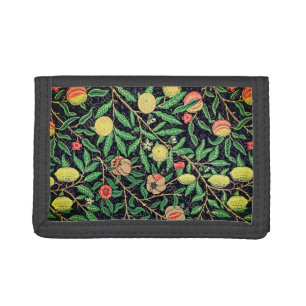 Vintage Artwork - Vibrant Fruit Pattern Tri-fold Wallet