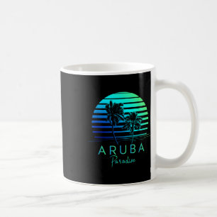 Vintage Aruba Beach Vibes Vacation Souvenir Coffee Mug