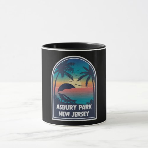 Vintage Asbury Park New Jersey NJ Retro Souvenir Mug