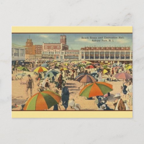 Vintage Asbury Park Postcard