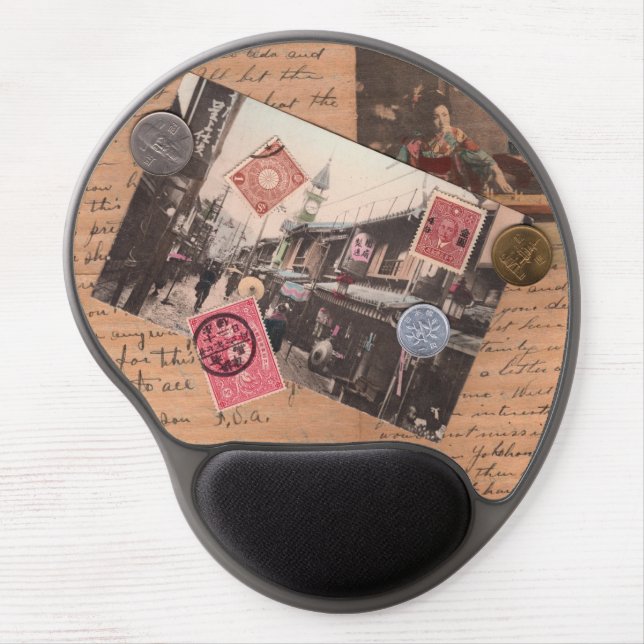 Vintage Asia Gel Mouse Pad (Front)