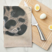 Vintage Asian Cat Kitchen Towel (Quarter Fold)