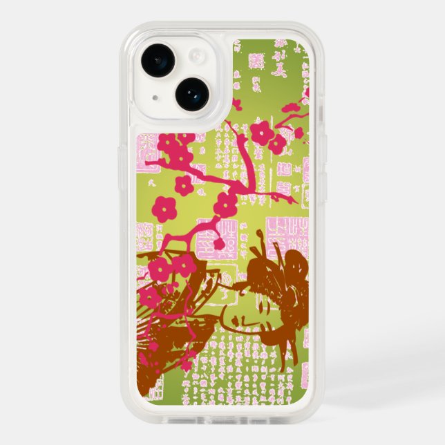 Vintage Asian Collage Otterbox iPhone Case (Back)