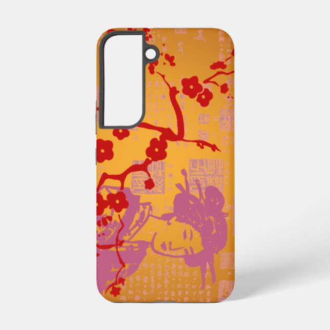Vintage Asian Collage Samsung Galaxy Case (Back)