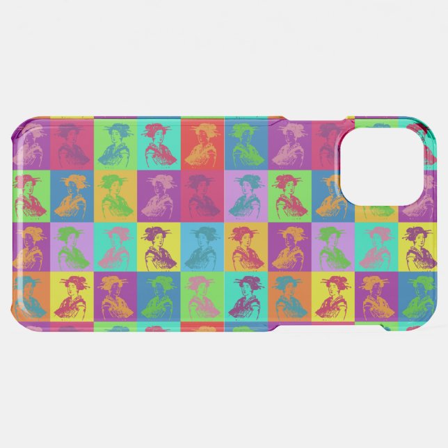 Vintage Asian Collage Uncommon iPhone Case (Back (Horizontal))