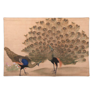 Vintage Asian Peacock Placemat