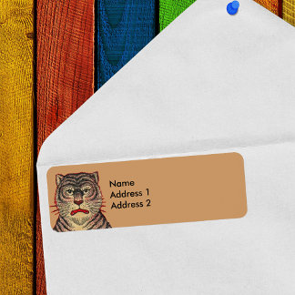 Vintage Asian Tiger Label