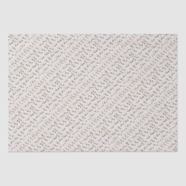 Vintage ASL Sign Language Christmas Gift Tissue Paper (Front)