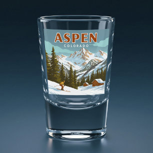 Vintage Aspen Colorado Shot Glass