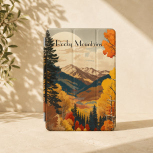 Vintage Aspen Forest Wilderness Mountain Art iPad Mini Cover