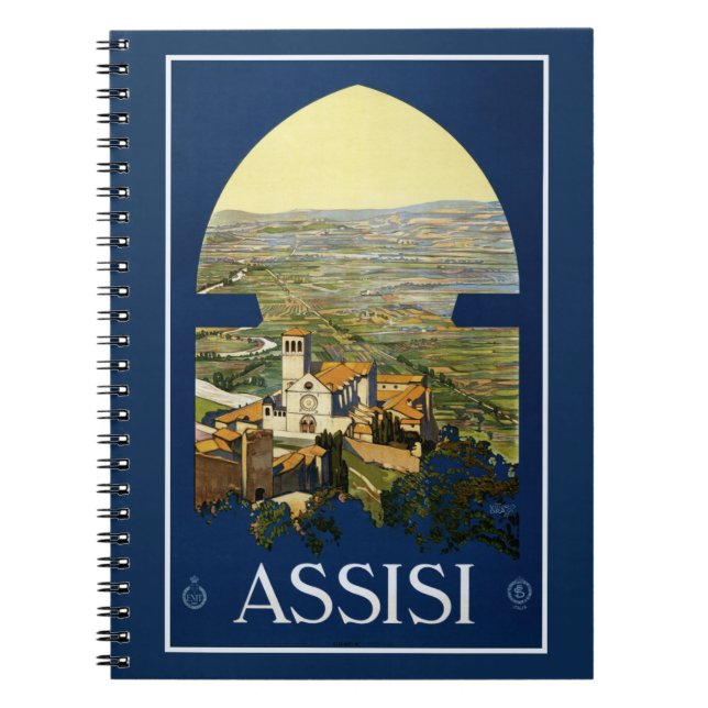 Vintage Assisi Italy notebook (Front)