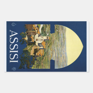 Vintage Assisi Italy stickers