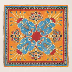 Vintage Assyrian Ornament Scarf