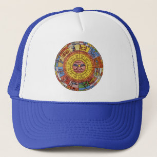 Vintage Astrology, Antique Celestial Zodiac Wheel Trucker Hat