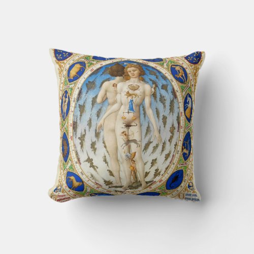 Vintage astrology Pillow