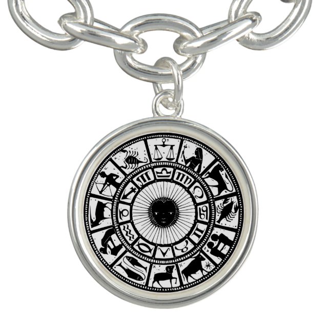 Vintage Astrology Zodiac Wheel Bracelet (Design)