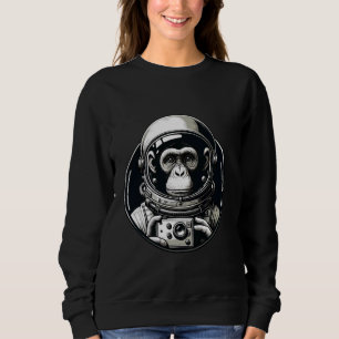 Vintage Astronaut Monkey In Space for Astronaut Mo Sweatshirt