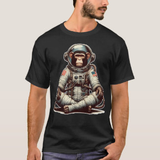 Vintage Astronaut Monkey In Space For Astronaut Mo T-Shirt