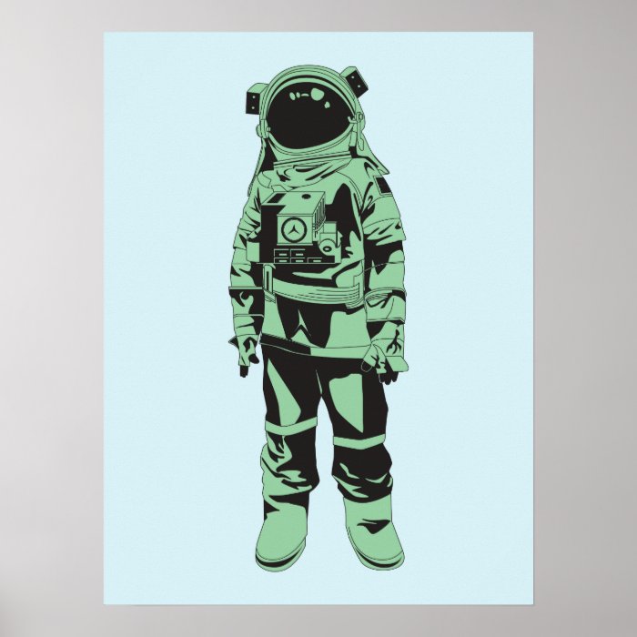 Vintage astronaut Poster