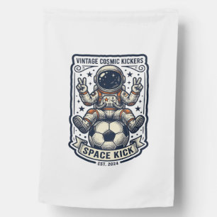 Vintage Astronaut Soccer Peace Sign Shirt Design_1