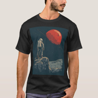 Vintage Astronaut Space Planet T-Shirt