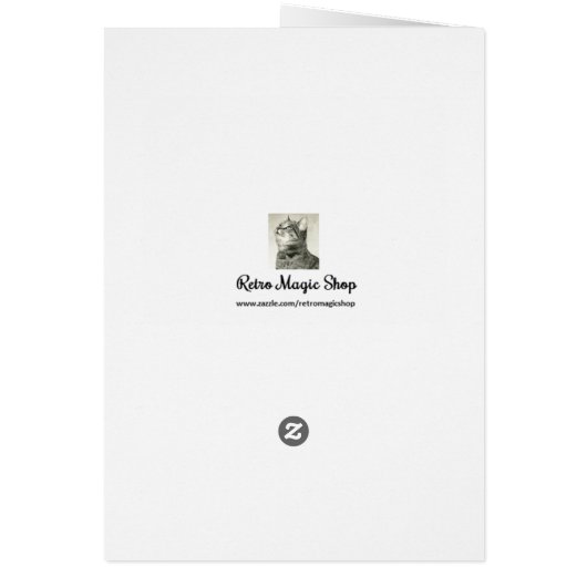 Vintage Astronaut Valentine's Day Card (Back)