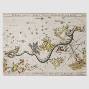 Vintage Astronomical Celestial Map Tissue Paper