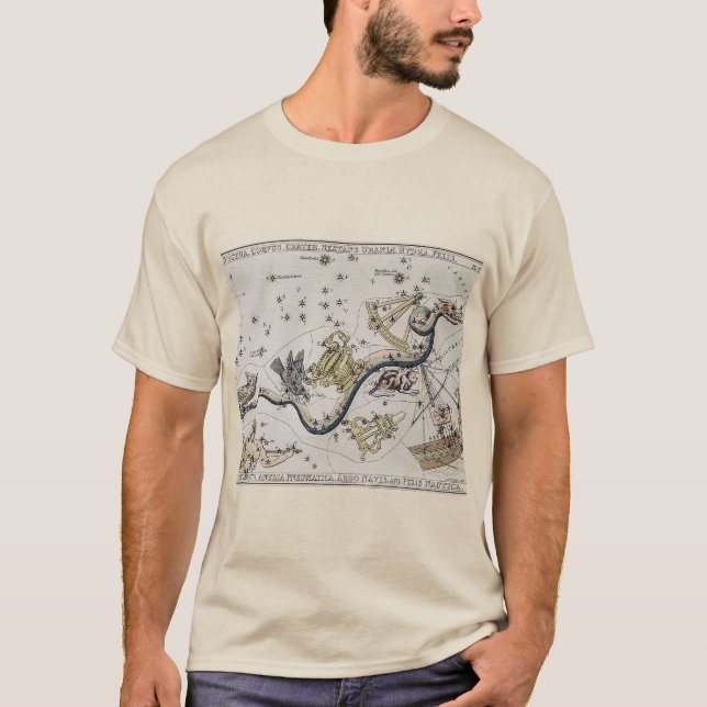 Vintage Astronomical Map T-Shirt (Front)