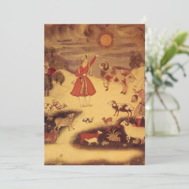 Vintage Astronomy, Antique Asian Celestial Art (Standing Front)