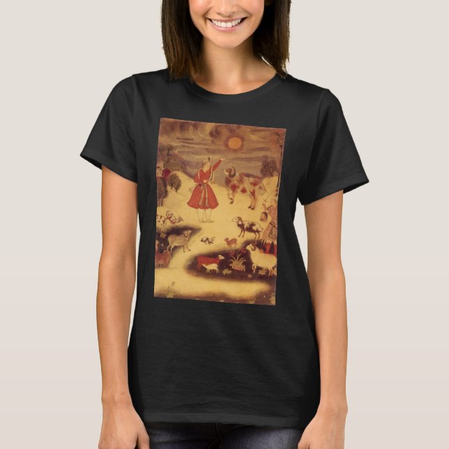 Vintage Astronomy, Antique Asian Celestial Art T-Shirt (Front)