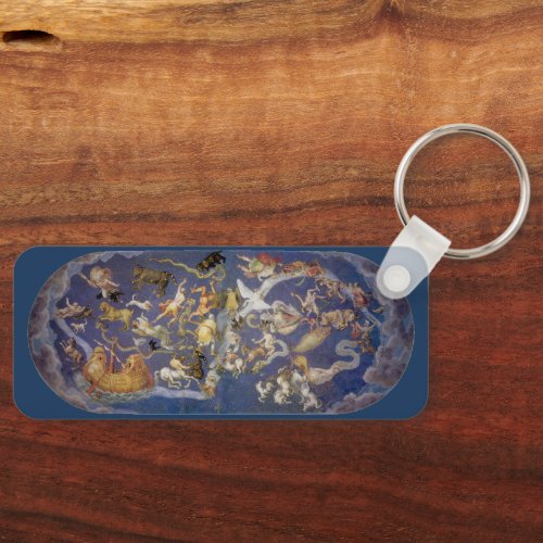 Vintage Astronomy Celestial Constellations Fresco Keychain