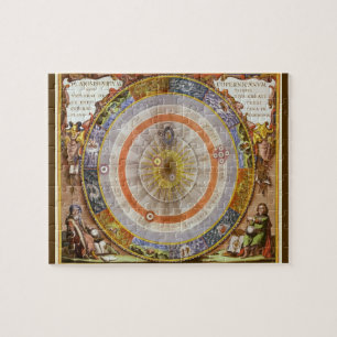 Vintage Astronomy Celestial Copernican Planisphere Jigsaw Puzzle