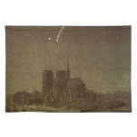Vintage Astronomy, Donati Comet over Paris, 1858 Cloth Placemat