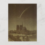 Vintage Astronomy, Donati Comet over Paris, 1858 Postcard