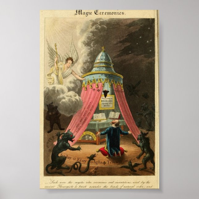 Vintage Astronomy Illustration Poster (Front)