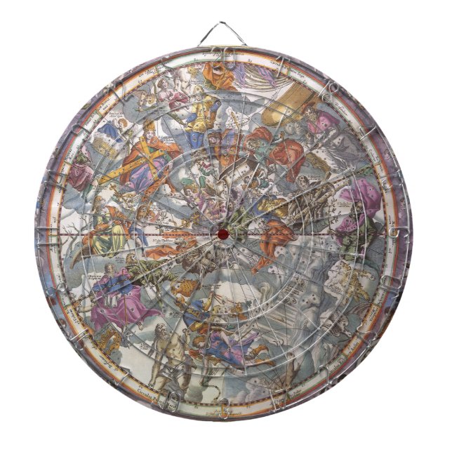 Vintage Astronomy, Map of Christian Constellations Dart Board (Front)